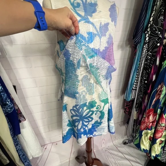 👗NWOT  |•CUPIO•| Crochet Floral Dress/Tunic Size Medium - Picture 7 of 10